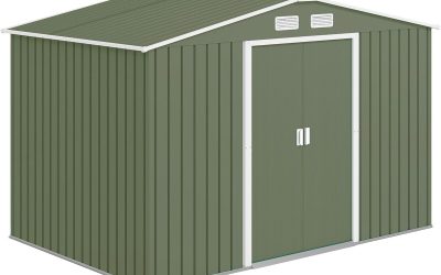 Test abri de jardin Outsunny en métal 5, 4 m² – pratique et sécurisé