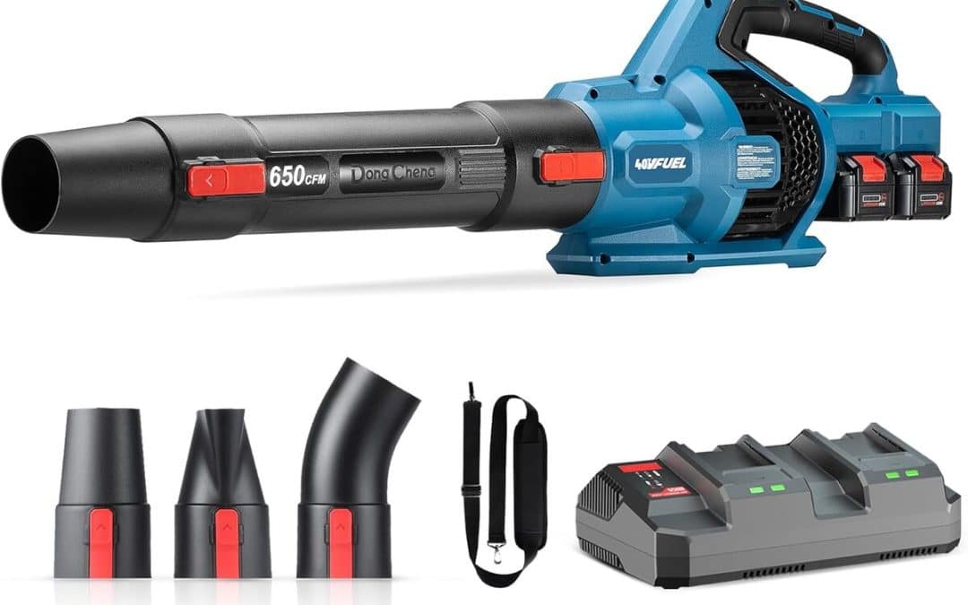 Test du souffleur de feuilles sans fil Dong Cheng 2x18 V