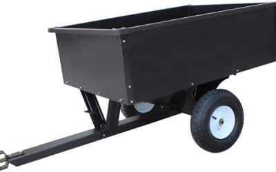 Test remorque SECURA basculable 180KG pour tracteur Alpina