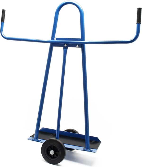 Chariot Porte-Panneaux Capacité 300 kg Max. 2 Roues en Caoutchouc Manutention des Grandes plaques