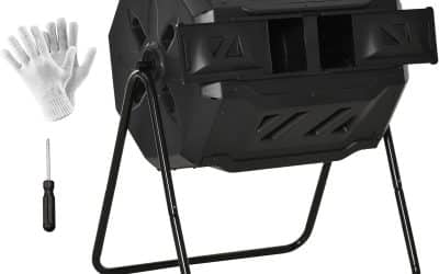 Test composteur rotatif 360° Outsunny : efficacité et double chambre