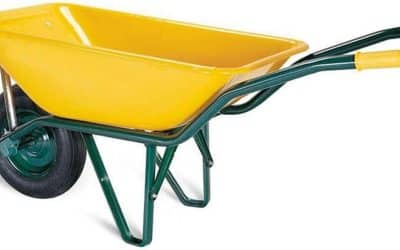 Test de la brouette Wurko 90L jaune : capacité et vidage maîtrisés