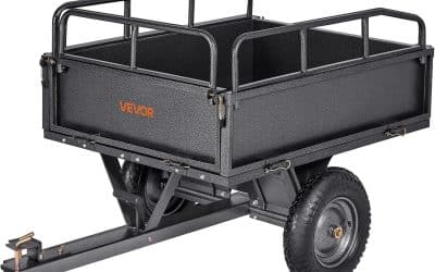 Test de la remorque à benne VEVOR 283 L : robuste et pratique