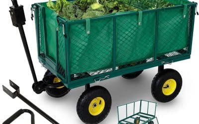 Test du chariot de jardin Arebos : robuste et pliable, charge 550 kg