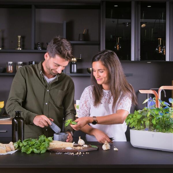 Véritable® Smart (édition White Copper) - Potager d’Intérieur Fabriqué en France – Jardin Autonome Intelligent avec sa Technologie Adapt’ Light - Livré avec 4 Lingots®