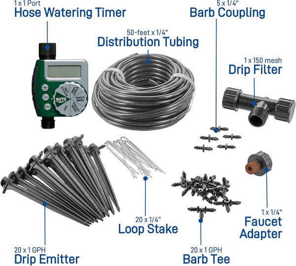 Orbit 91945 Kit d'irrigation goutte à goutte, neutre