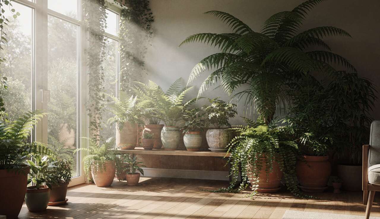 Cr&eacute;er un coin de jungle chez soi avec des foug&egrave;res