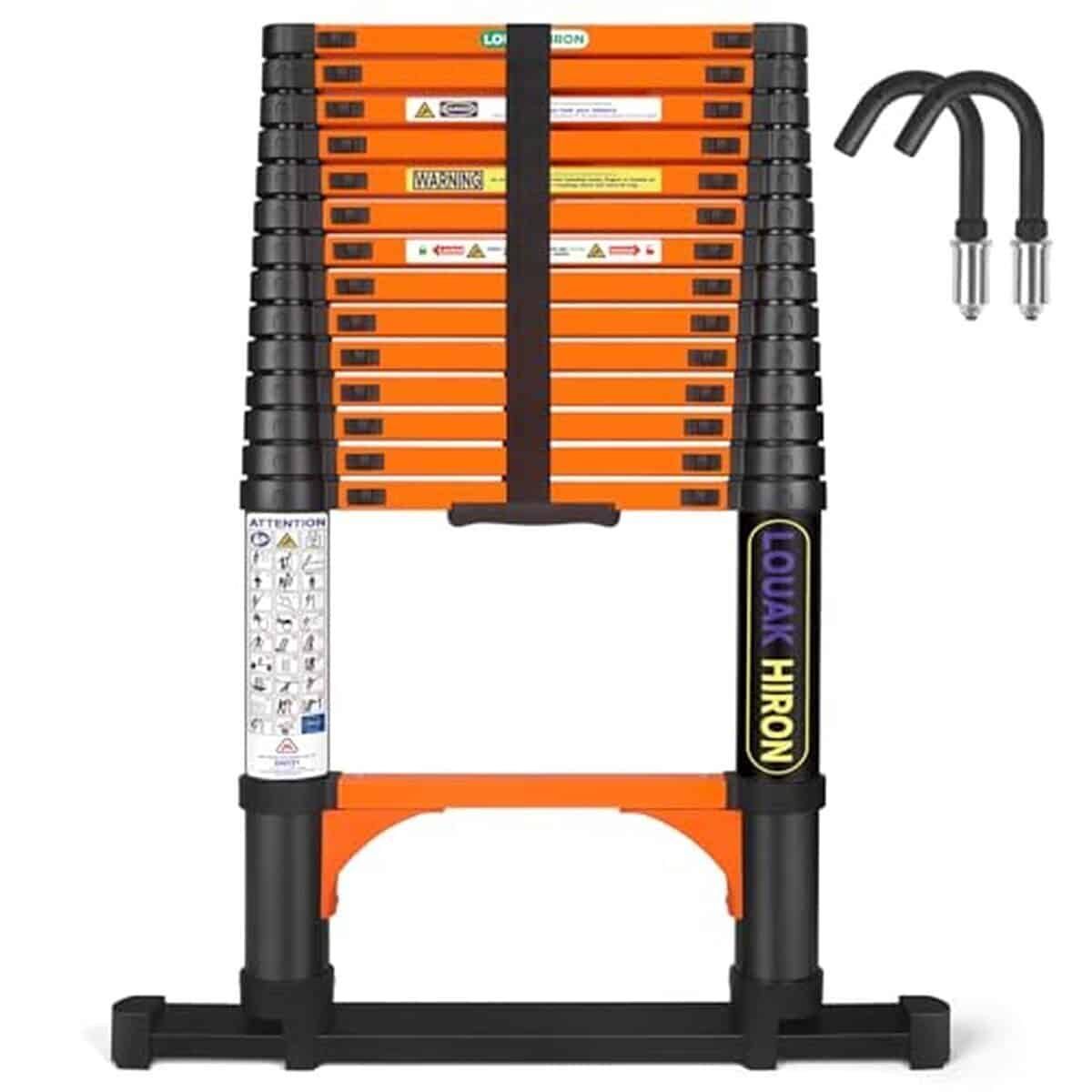 Test de l'échelle télescopique 4, 4m avec barre stabilisatrice