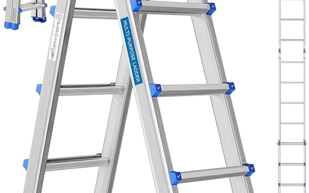 Test échelle aluminium MASKO 5, 10m multifonctions