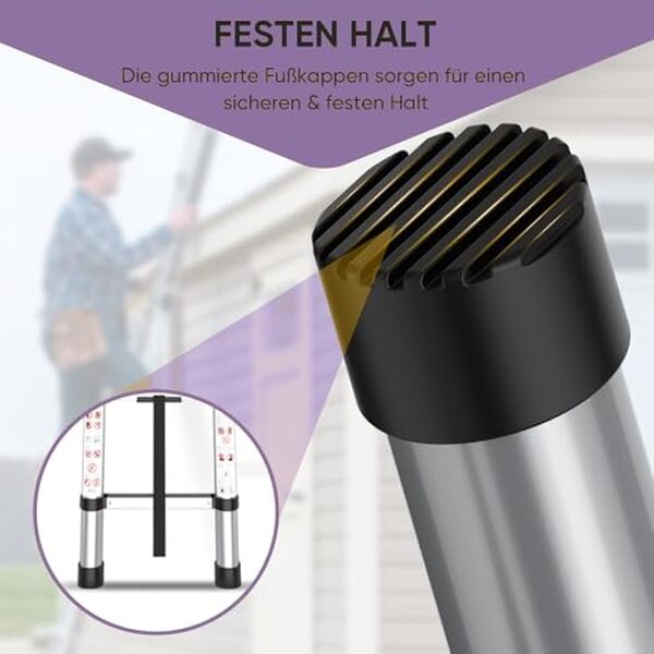  Découvrez notre analyse détaillée de l'échelle télescopique pliable en aluminium de 3, 2 m : robustesse, fonctionnalités et conseils d'utilisation pour vos travaux en toute sécurité