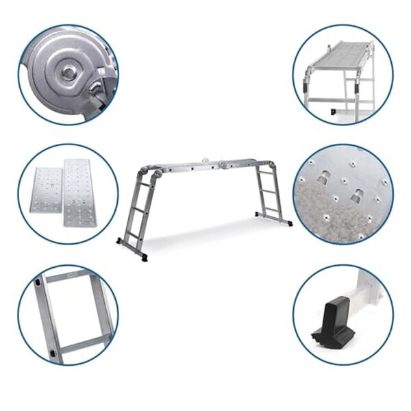 Découvrez notre test complet et nos avis sur l'escabeau 12 marches hjh OFFICE Solid W3 : un modèle en aluminium alliant sécurité et praticité pour vos travaux en hauteur