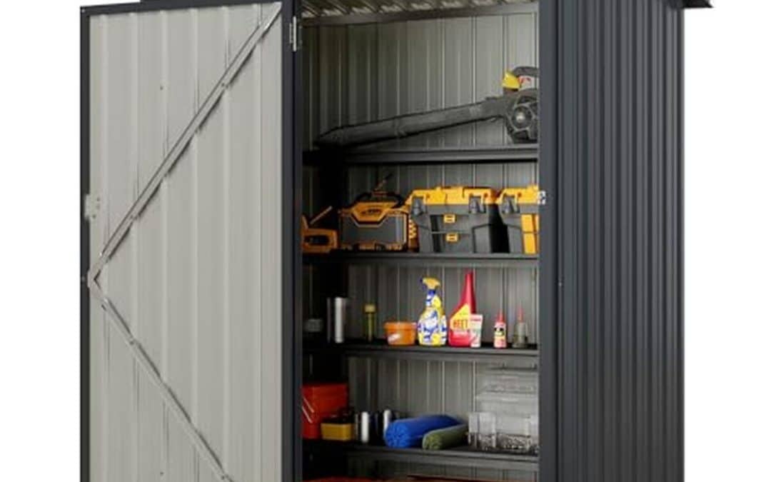 Test : abri de jardin Costway en métal galvanisé gris foncé