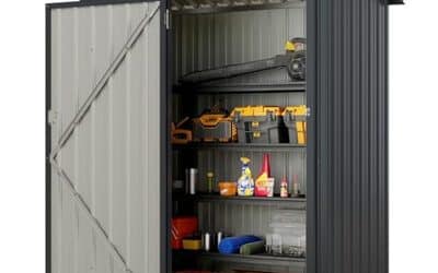 Test : abri de jardin Costway en métal galvanisé gris foncé