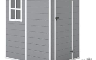 Test : abri de jardin Outsunny 1, 54 m² en aluminium et PP gris