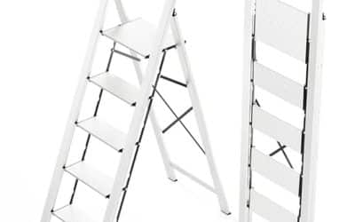 Test de l&rsquo;escabeau 5 marches KINGRACK : léger et pliable