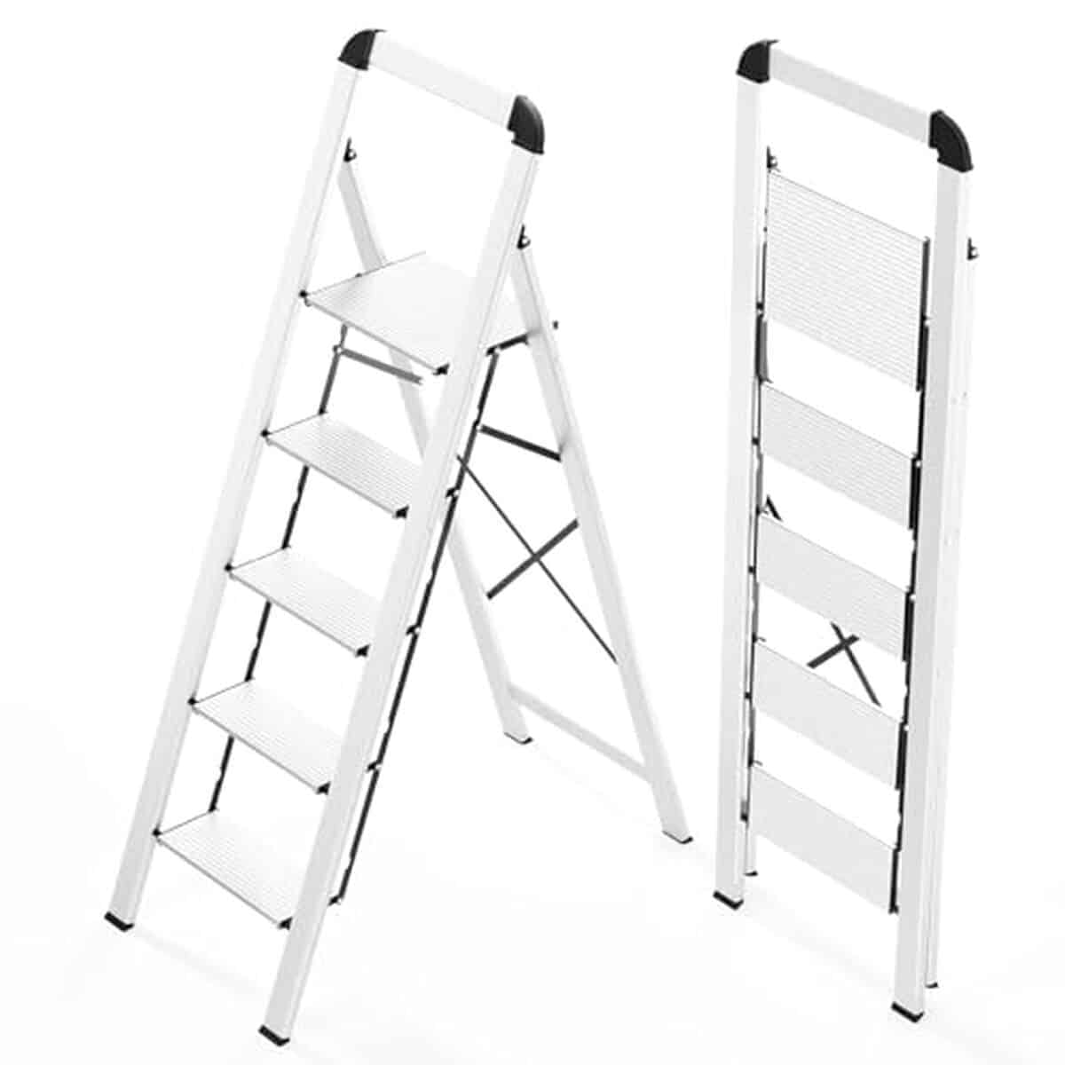 Test de l'escabeau 5 marches KINGRACK : léger et pliable