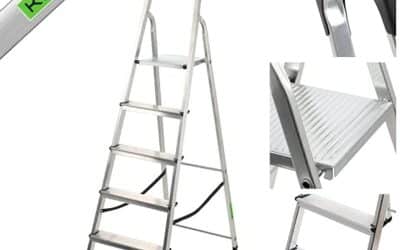 Test de l&rsquo;escabeau pliant KADAX 6 marches : légèreté et stabilité