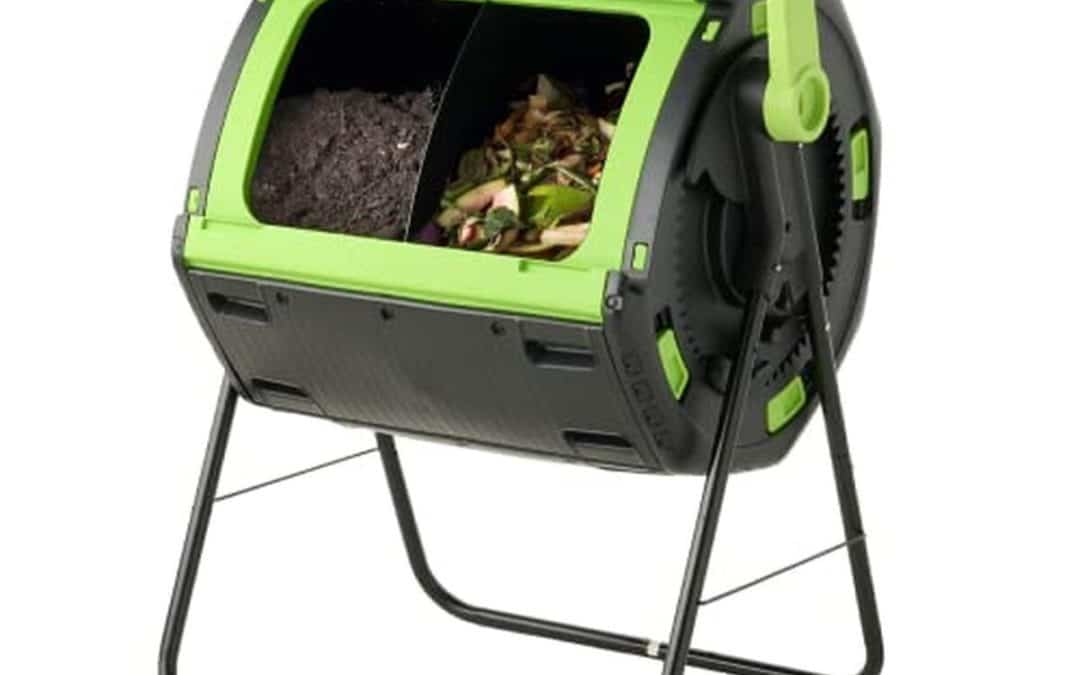 Test du composteur rotatif Moutta 180 litres : efficacité et sécurité