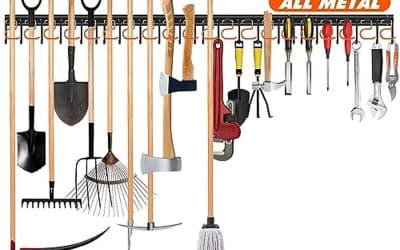 Test du support mural TVKB : organisateur d&rsquo;outils de jardin en métal