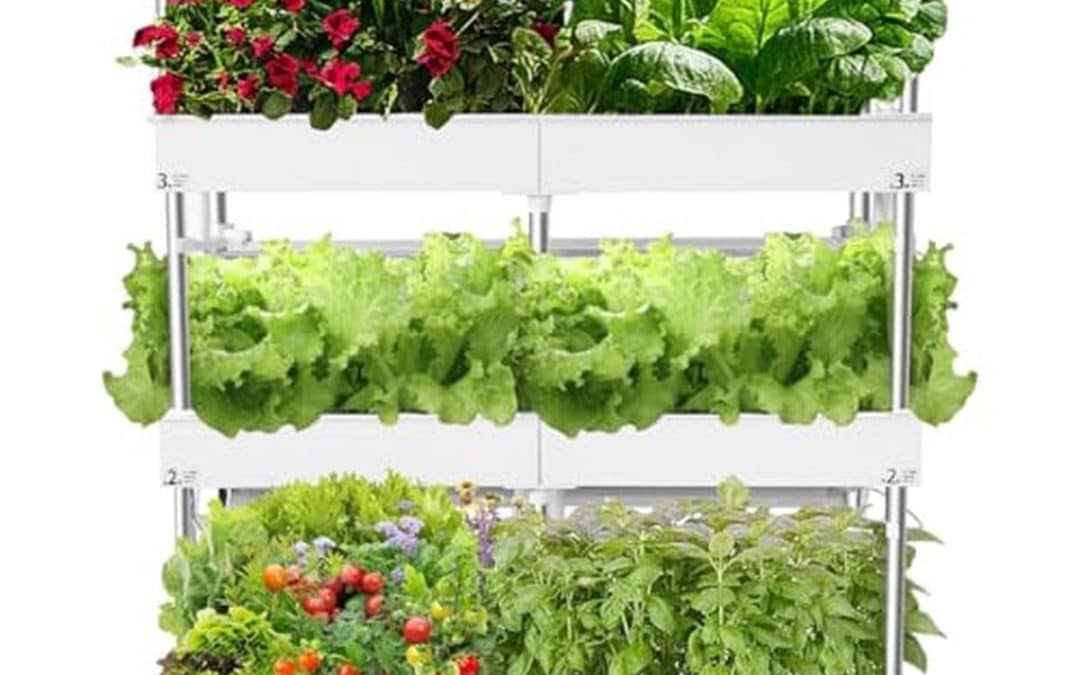 Test : système hydroponique d'intérieur 3 niveaux avec lampes et 72 capsules