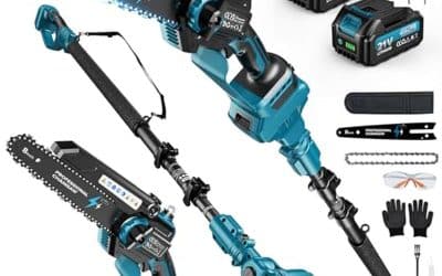 Test : tronçonneuse télescopique 2-en-1 8 pouces & mini tronçonneuse sans balais avec 2 batteries