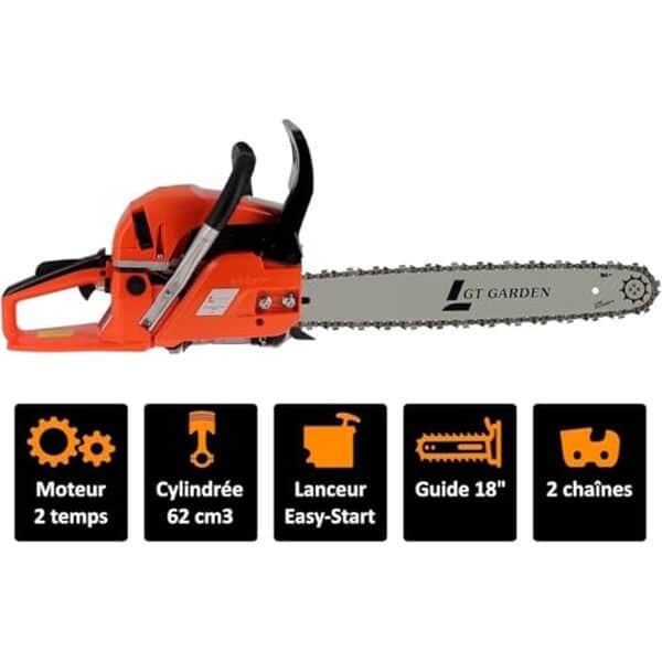 Découvrez la puissance et la précision de la tronçonneuse GT Garden 62 cm3 dans notre test complet. Tout ce que vous devez savoir avant de faire votre achat : avantages, inconvénients et conseils d'utilisation.