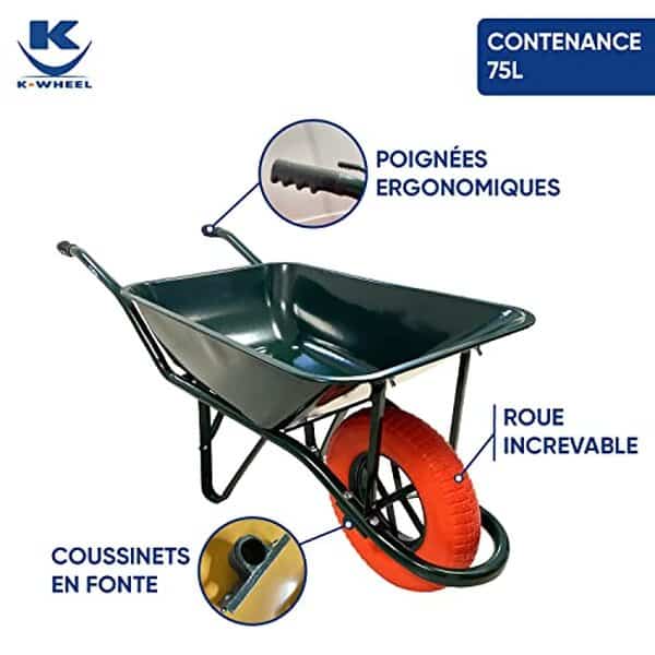 Découvrez notre analyse détaillée de la brouette KELI rénovation 75L : caractéristiques, performance et avantages de sa roue increvable pour vos travaux de jardinage et de rénovation.