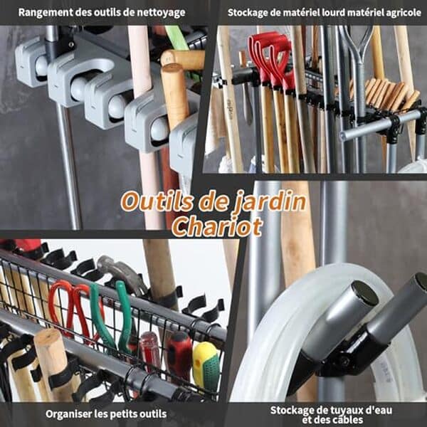 Découvrez notre test complet de l'étagère polyvalente pour vos outils de jardin : efficacité, rangement optimisé et gain de place assuré.