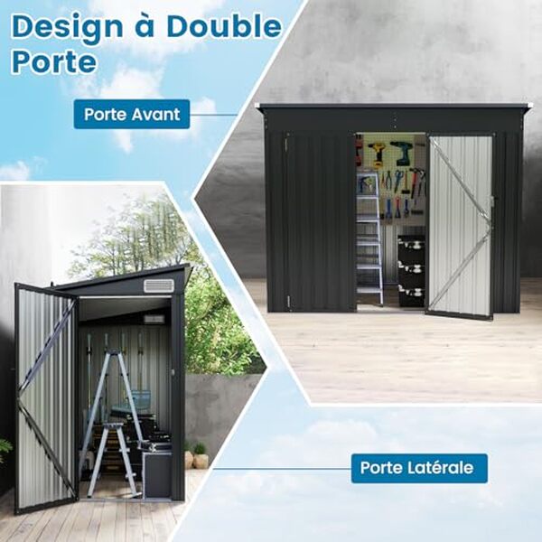 Découvrez l'abri de jardin en métal galvanisé Costway : un test complet sur son efficacité et ses avantages pour votre extérieur