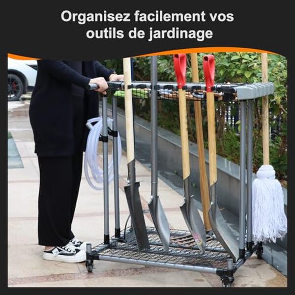 Découvrez notre test complet du chariot QTJH : un allié puissant pour votre jardin avec ses roulettes silencieuses et sa solidité inégalée.