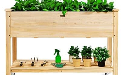 Test du carré potager surélevé Goplus avec roues verrouillables