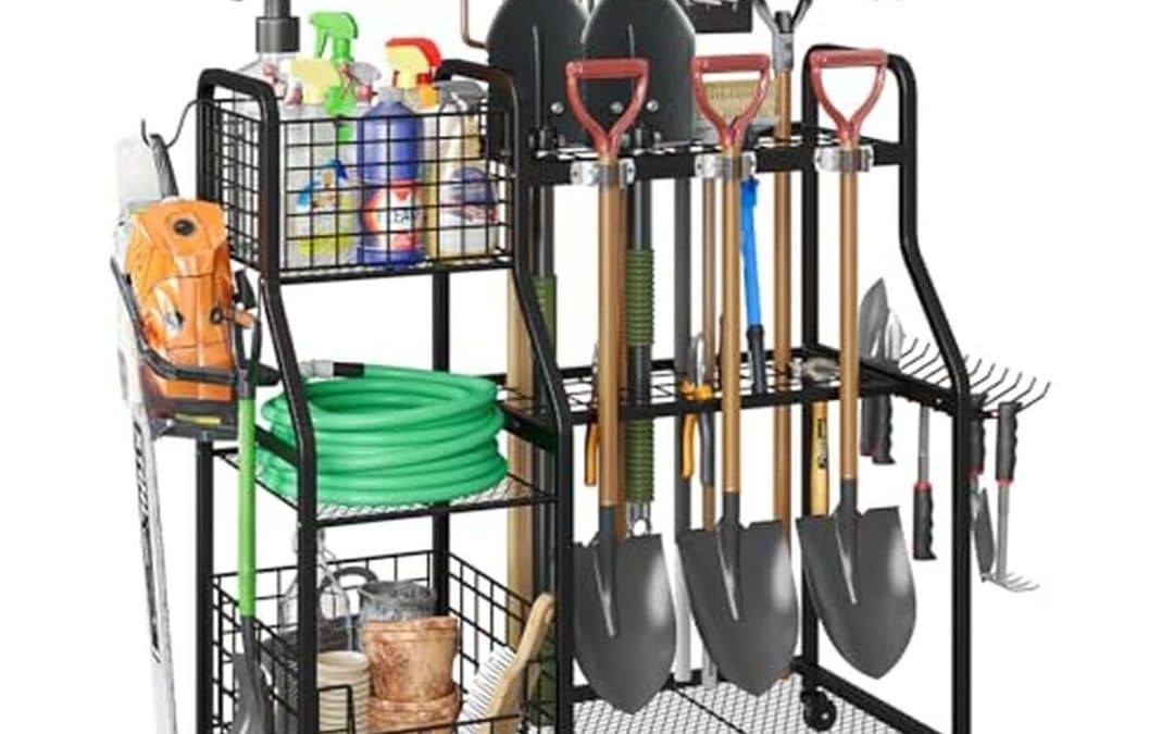 Test du Felnuhee organiseur d'outils de jardin 3 niveaux avec roulettes