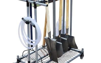 Test du rangement outils jardin QTJH : chariot robuste à roulettes silencieuses