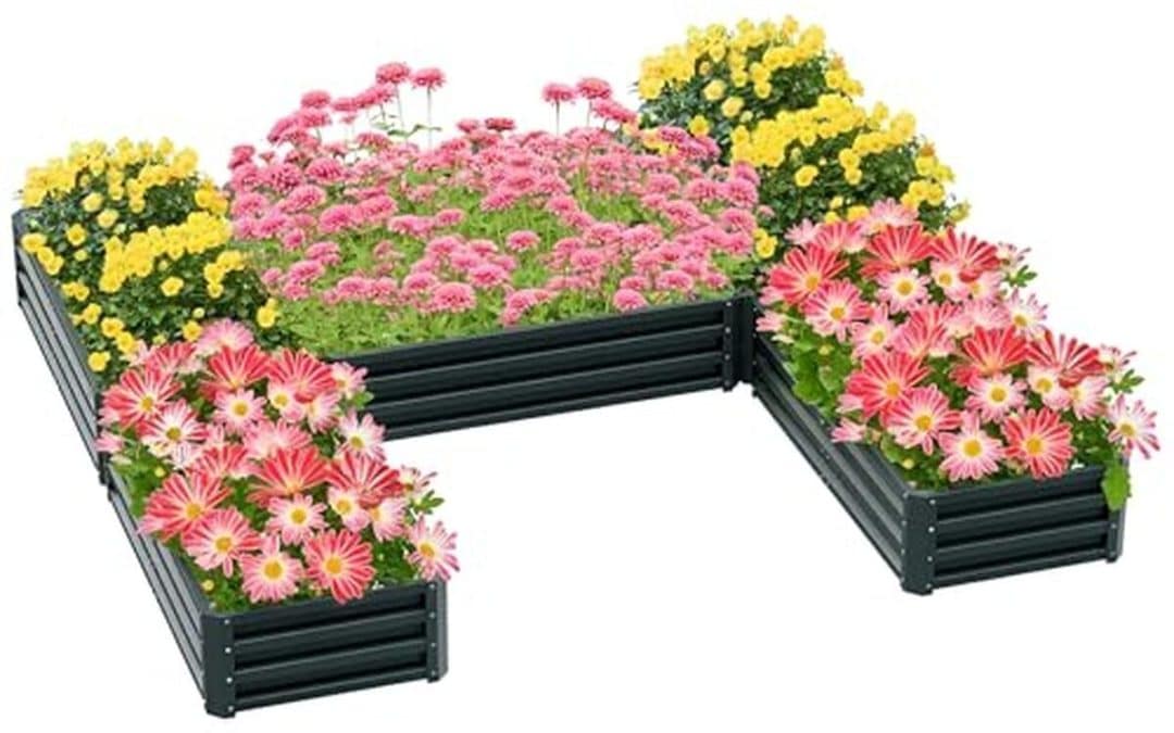 Test : jardinière modulable Outsunny en acier vert