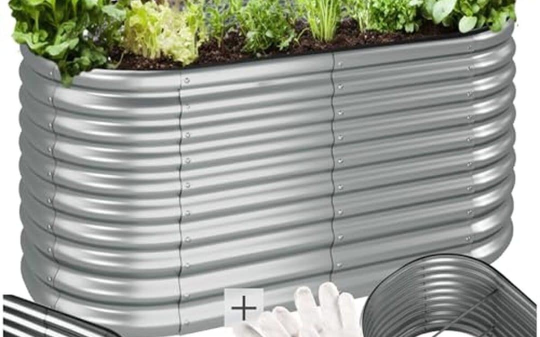 Test : tecTake lit de jardin surélevé en acier galvanisé 160x80x80 cm