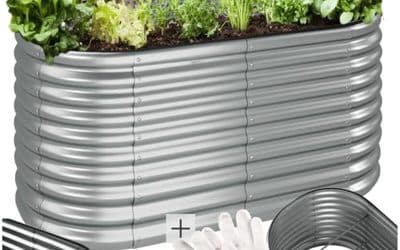 Test : tecTake lit de jardin surélevé en acier galvanisé 160x80x80 cm