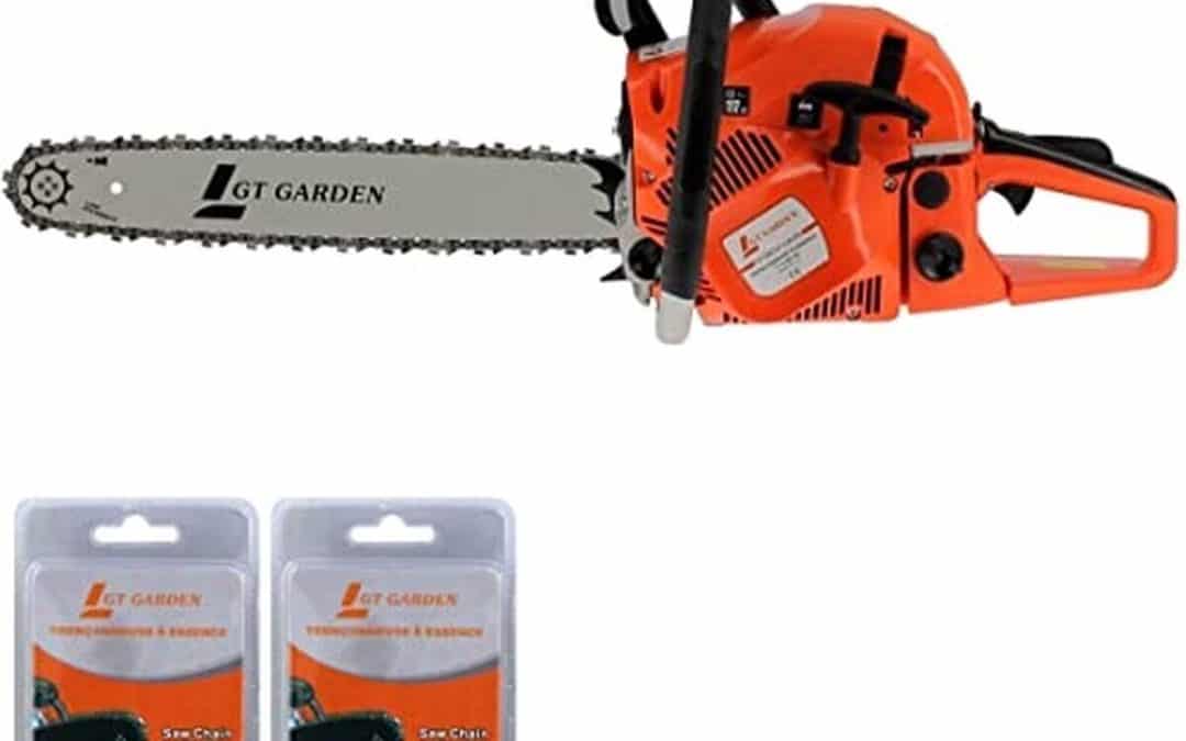 Test tronçonneuse GT Garden 62 cm3, puissance et précision