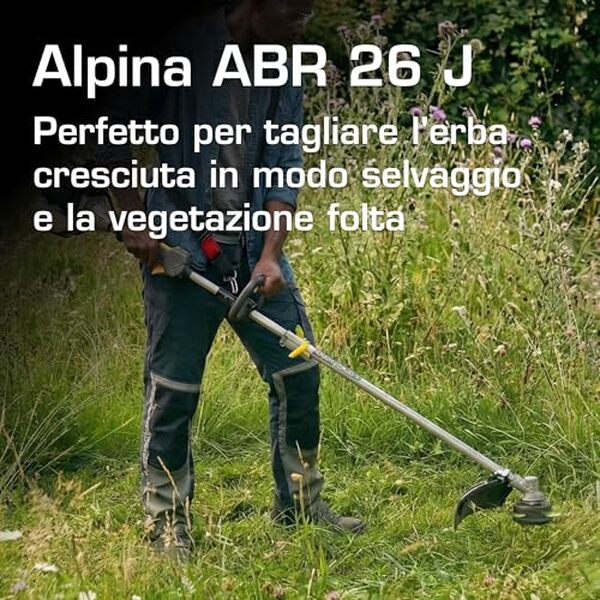 Découvrez notre test complet de la débroussailleuse thermique Alpina ABR 26J, équipée d'un moteur puissant de 700 W pour un entretien facile de votre jardin