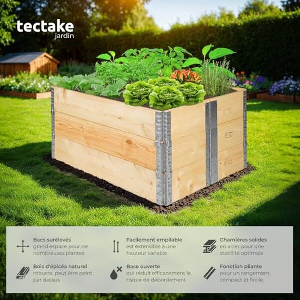 Découvrez notre test approfondi du lit de jardin surélevé TecTake : design, matériaux, montage, et avantages pour votre potager urbain.
