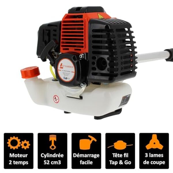 Découvrez notre test complet de la débroussailleuse thermique GT Garden 52 cm3 : performance, puissance de 3 CV et prix. Éclairez votre choix d'achat avec notre analyse détaillée.