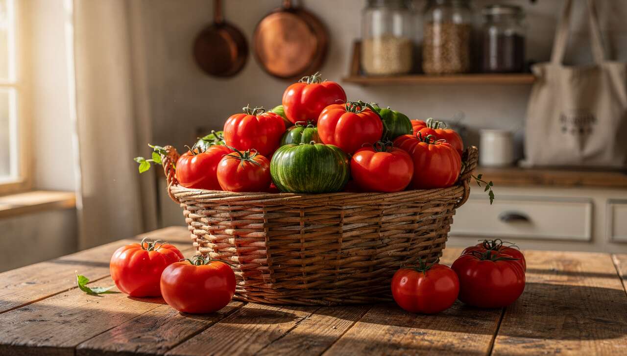 R&eacute;colte et conservation des tomates