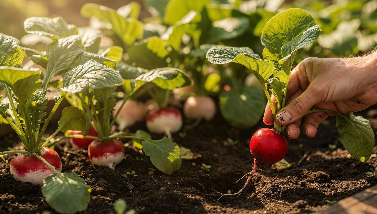 R&eacute;colte des radis : timing et techniques