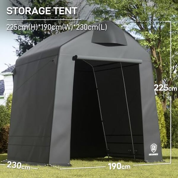 Découvrez notre test de l'abri de jardin EVER ADVANCED : tente de stockage polyvalente de 9.8m³ pour tous vos besoins de rangement extérieur