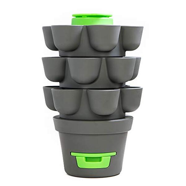 Découvrez le potager vertical Moutta avec lombricomposteur intégré pour optimiser votre espace et cultiver facilement vos légumes frais à la maison.