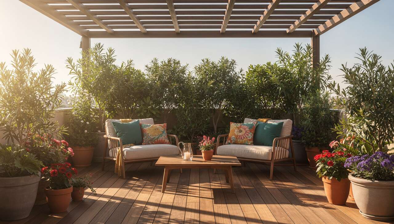 Choisir le bon emplacement pour une terrasse ensoleill&eacute;e