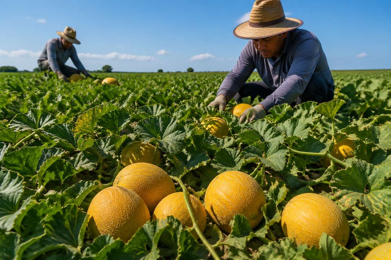 R&eacute;colte et conservation des melons
