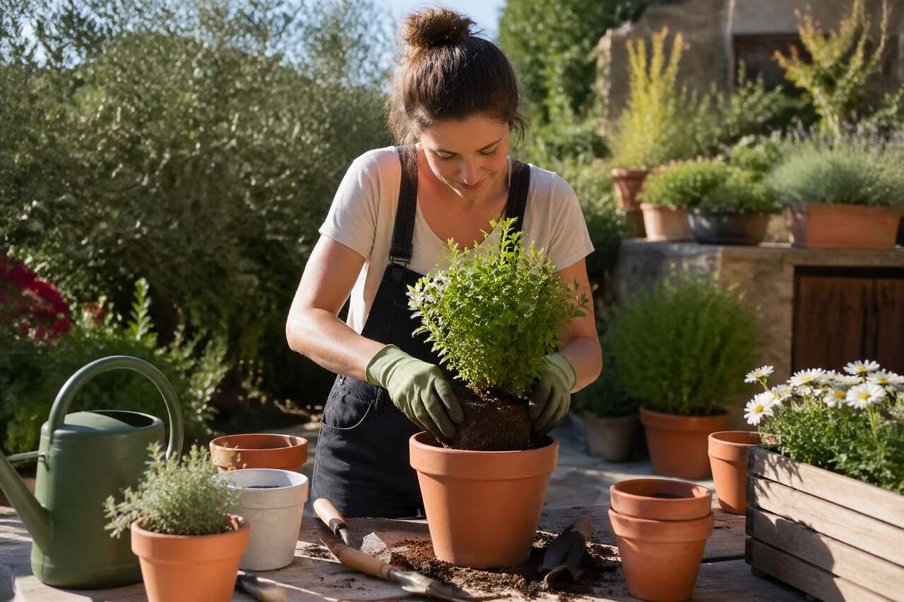 Planter l'arbuste pas &agrave; pas