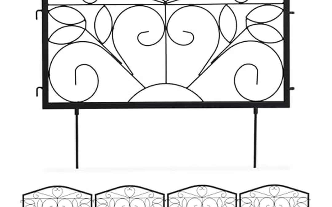 Test de la bordure potager Relaxdays : élégance antique en fer noir