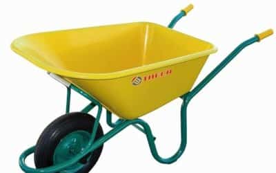 Test de la brouette de chantier theca m95327 jaune