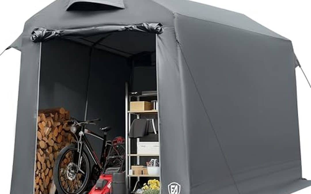 Test de l'abri de jardin EVER ADVANCED : tente de stockage tout usage 9.8m³